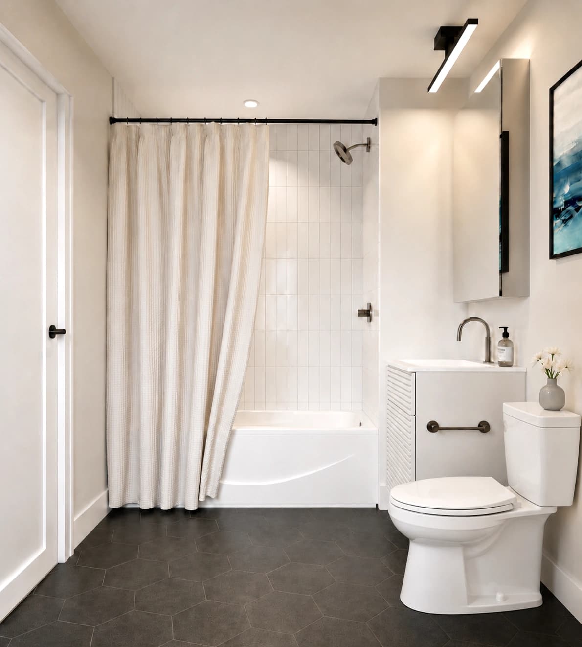 bathroom brightened