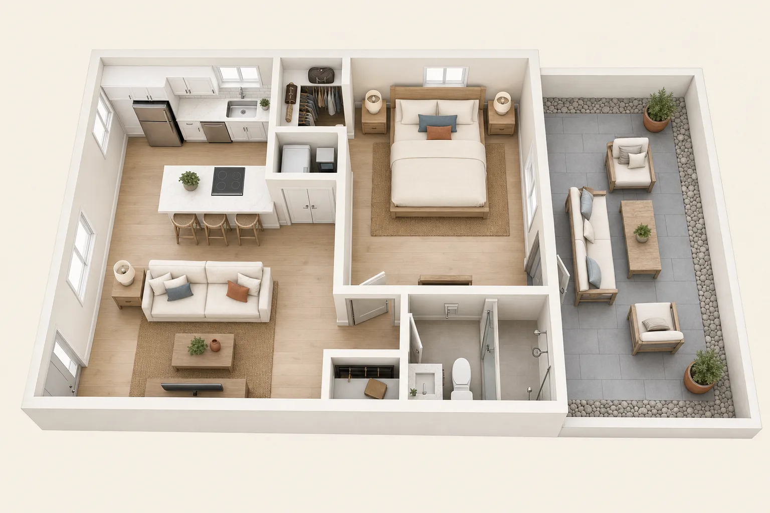 The Sebastian floor plan — The Shoreline at 19th, Vero Beach FL apartments